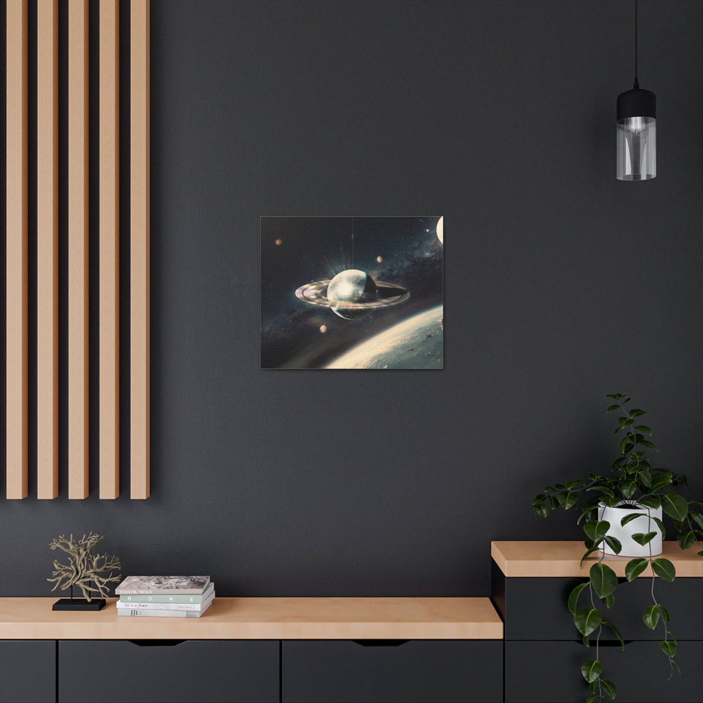Disco Saturn Canvas