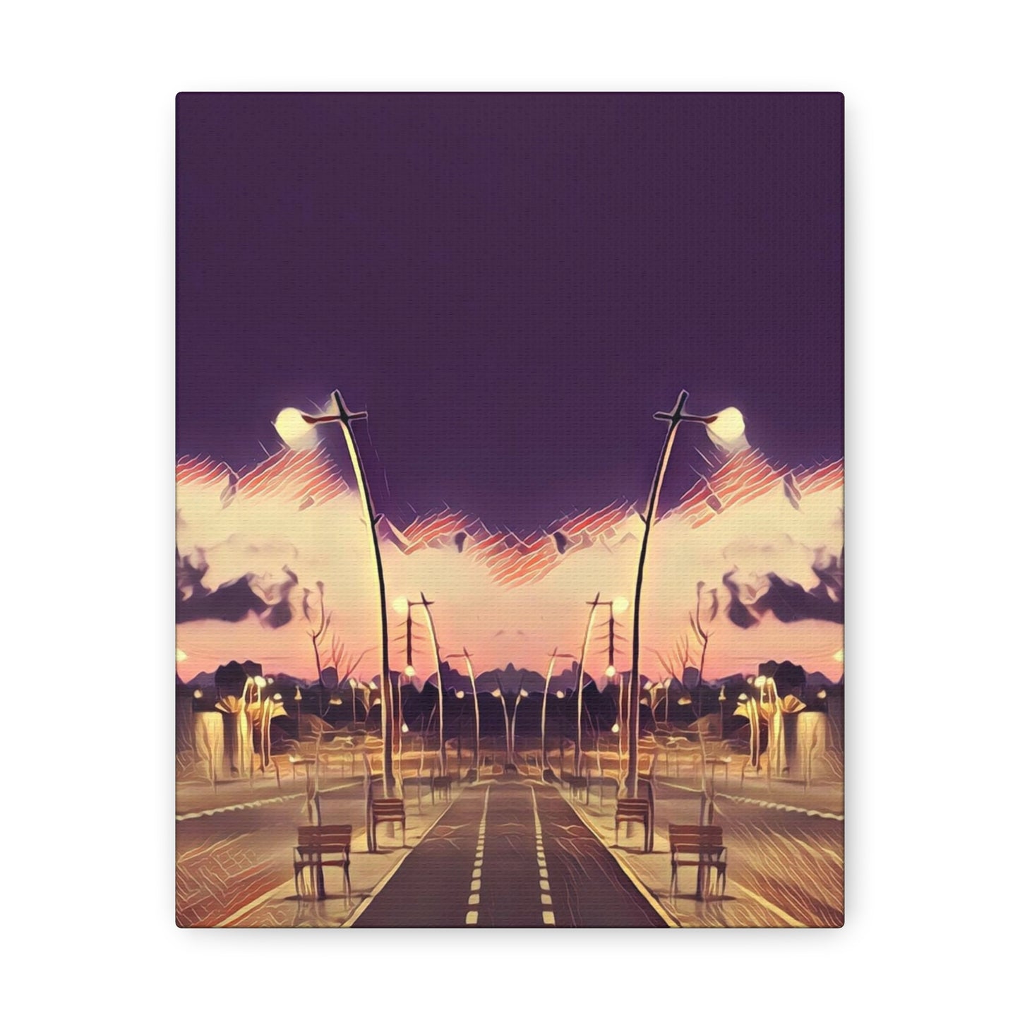 We Meet Purple Canvas
