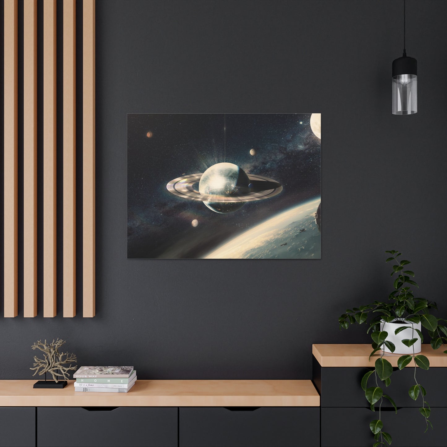 Disco Saturn Canvas