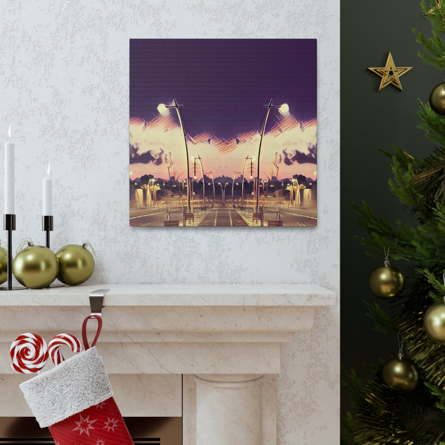 We Meet Purple Canvas