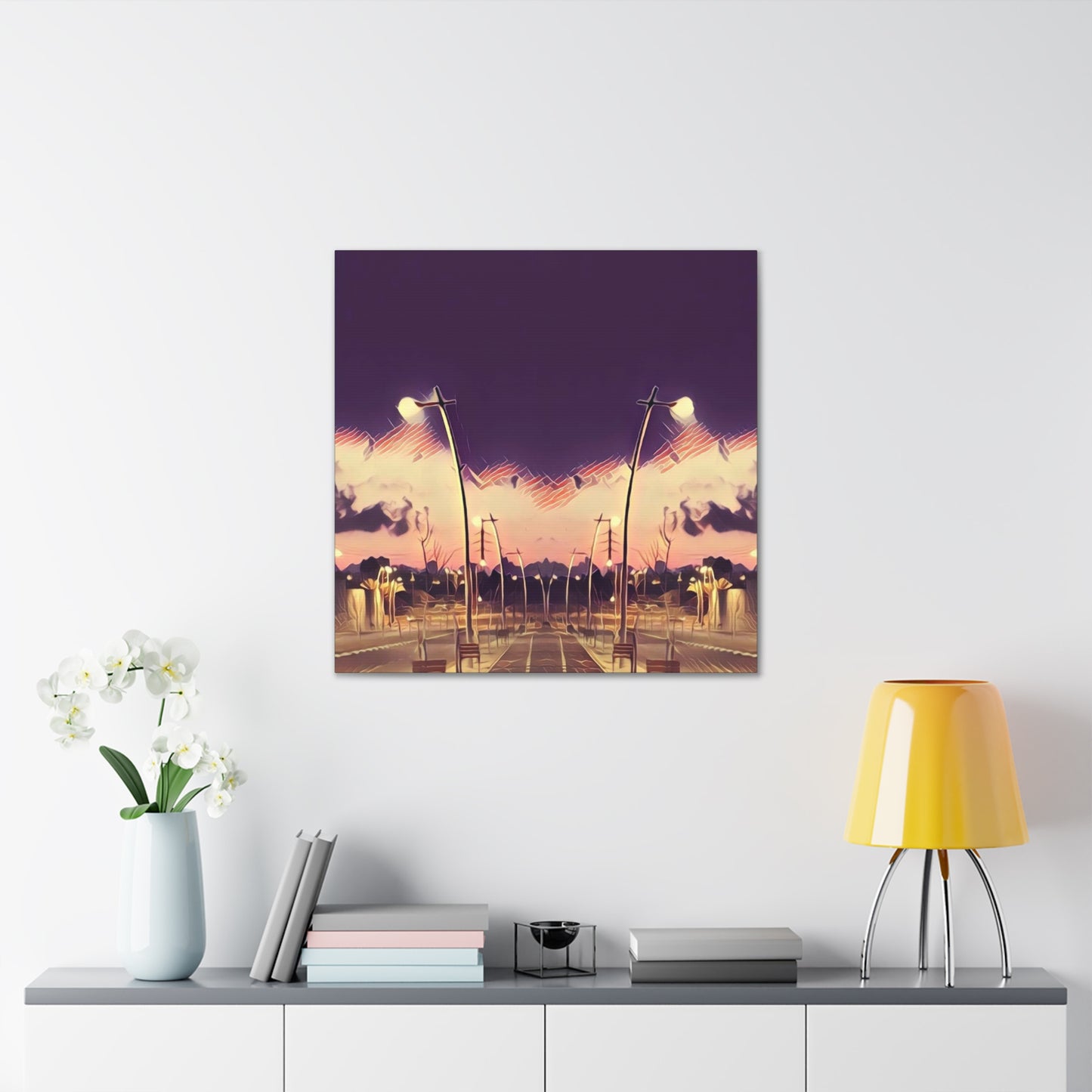 We Meet Purple Canvas
