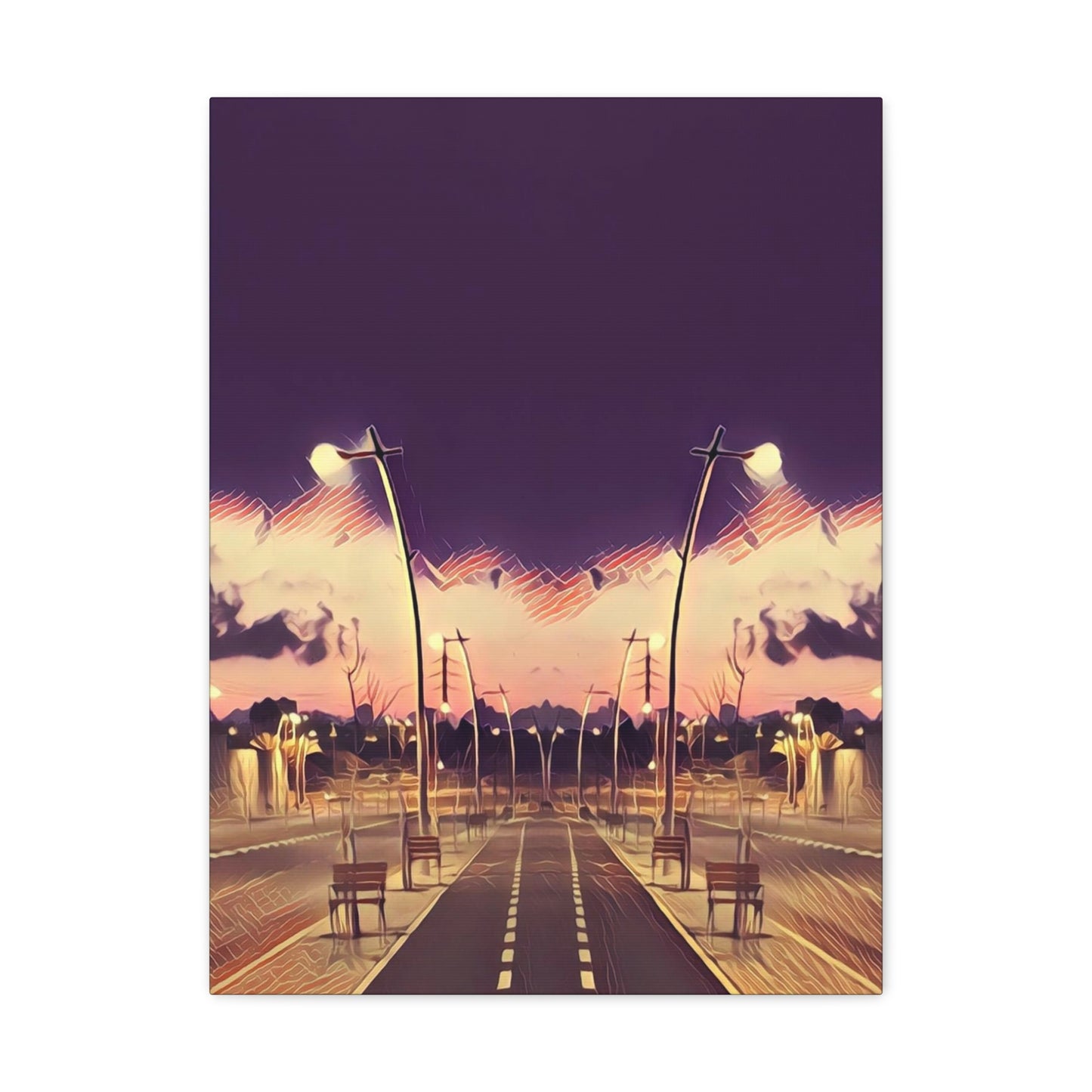 We Meet Purple Canvas