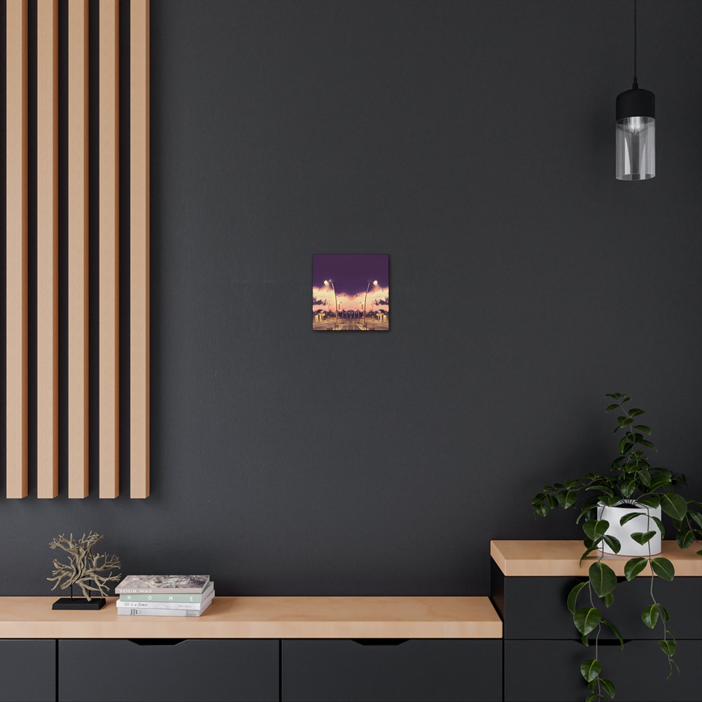 We Meet Purple Canvas