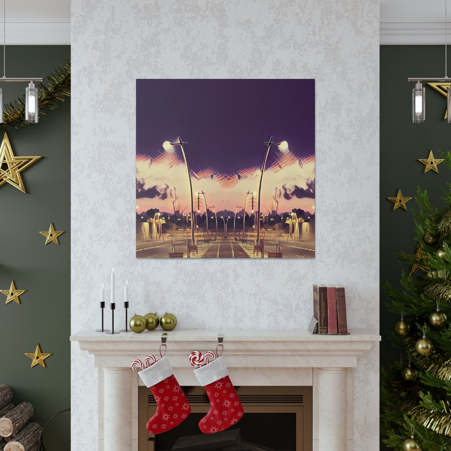 We Meet Purple Canvas