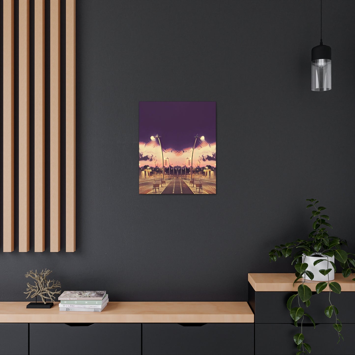 We Meet Purple Canvas