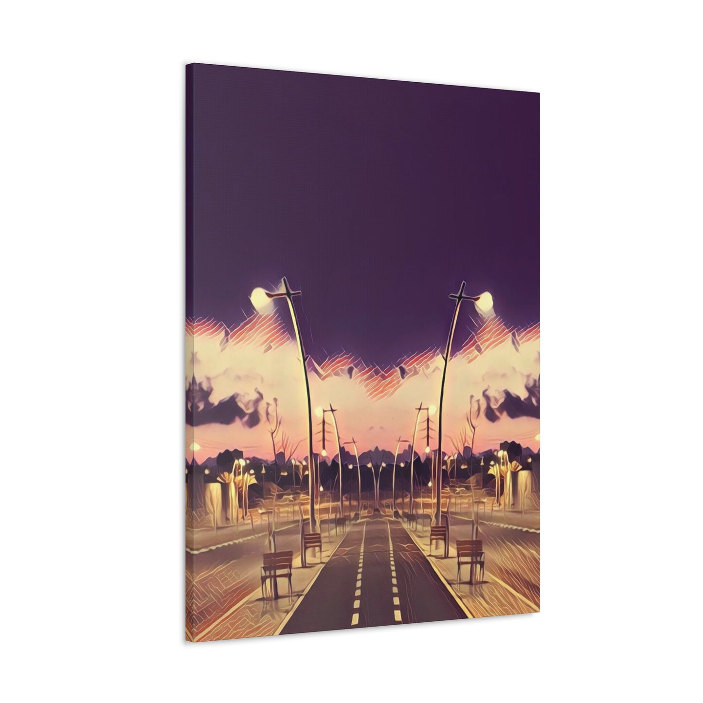 We Meet Purple Canvas