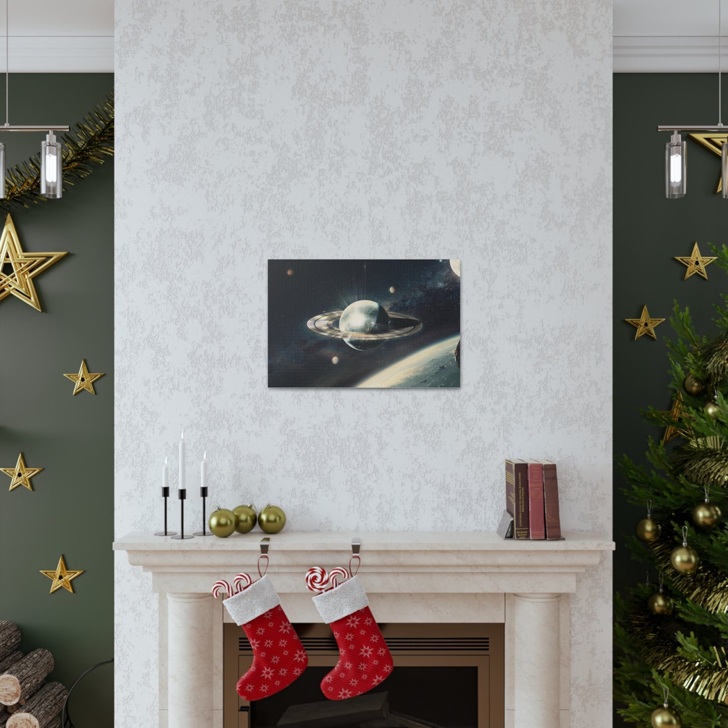Disco Saturn Canvas