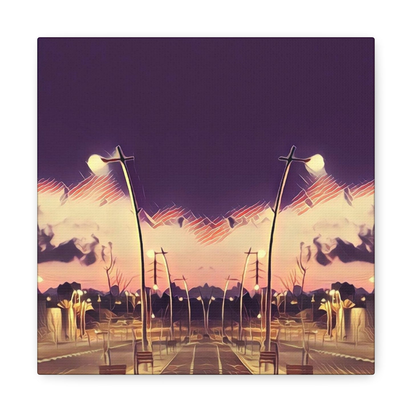 We Meet Purple Canvas
