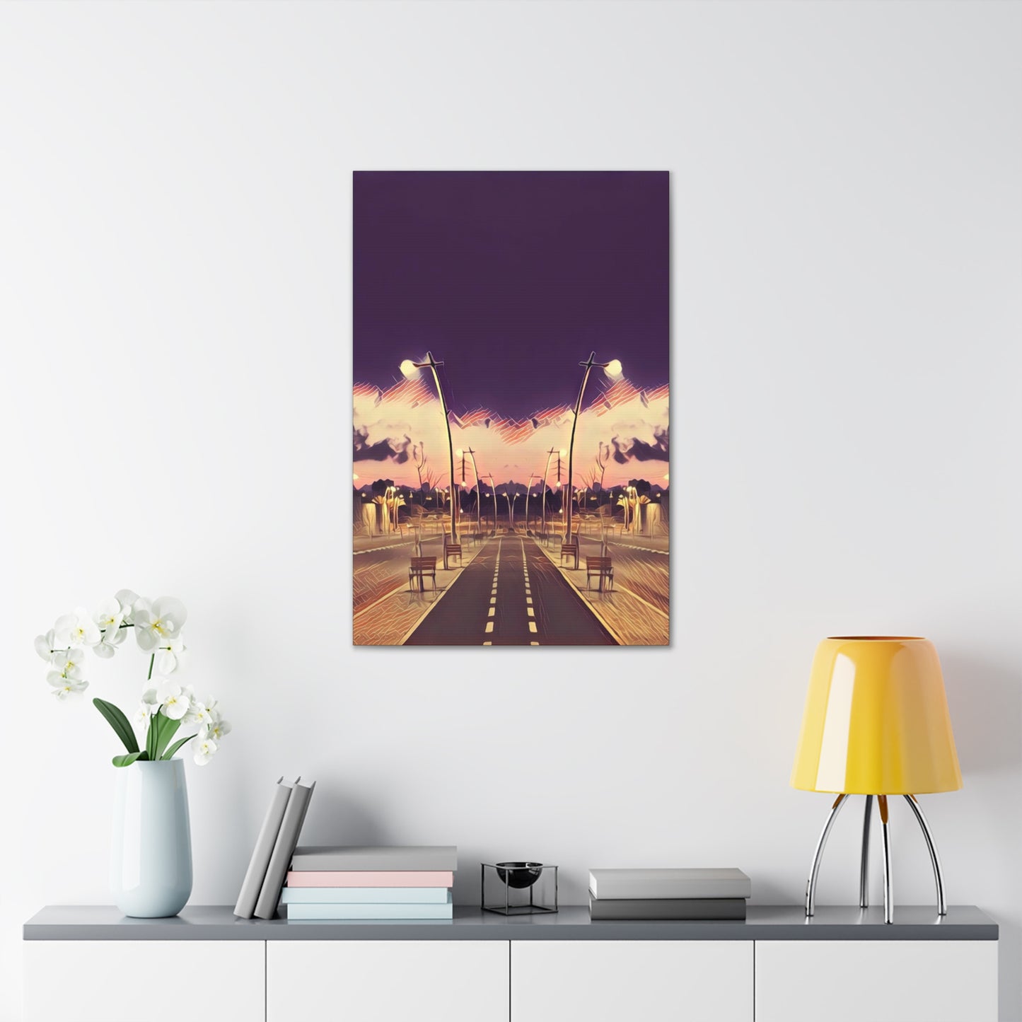 We Meet Purple Canvas