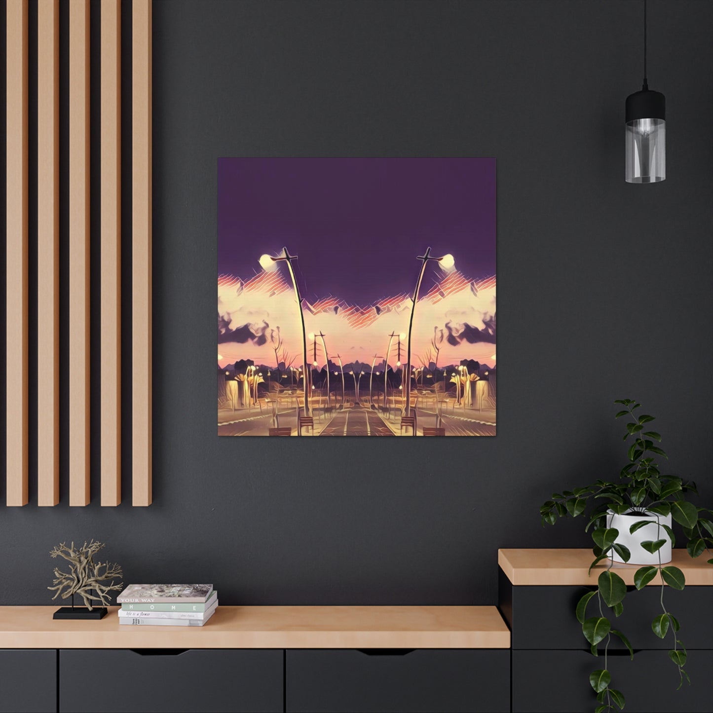 We Meet Purple Canvas