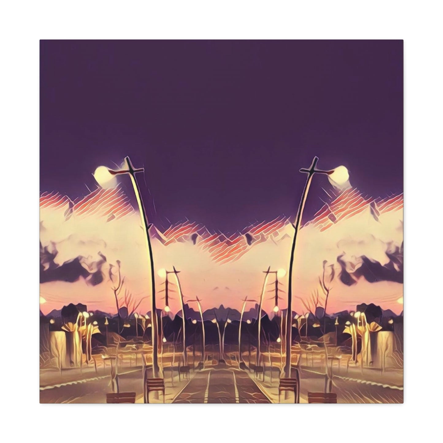 We Meet Purple Canvas