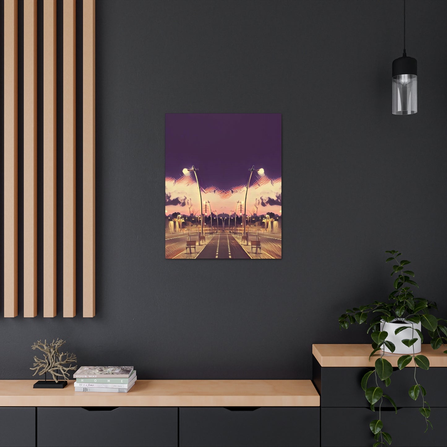 We Meet Purple Canvas