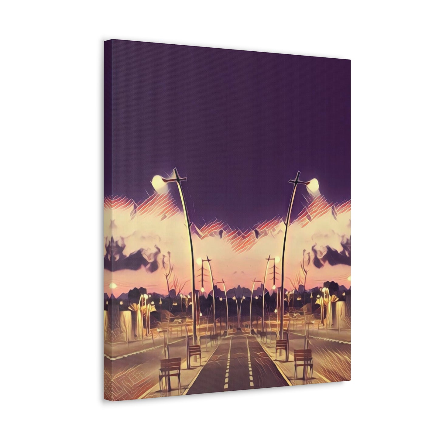 We Meet Purple Canvas
