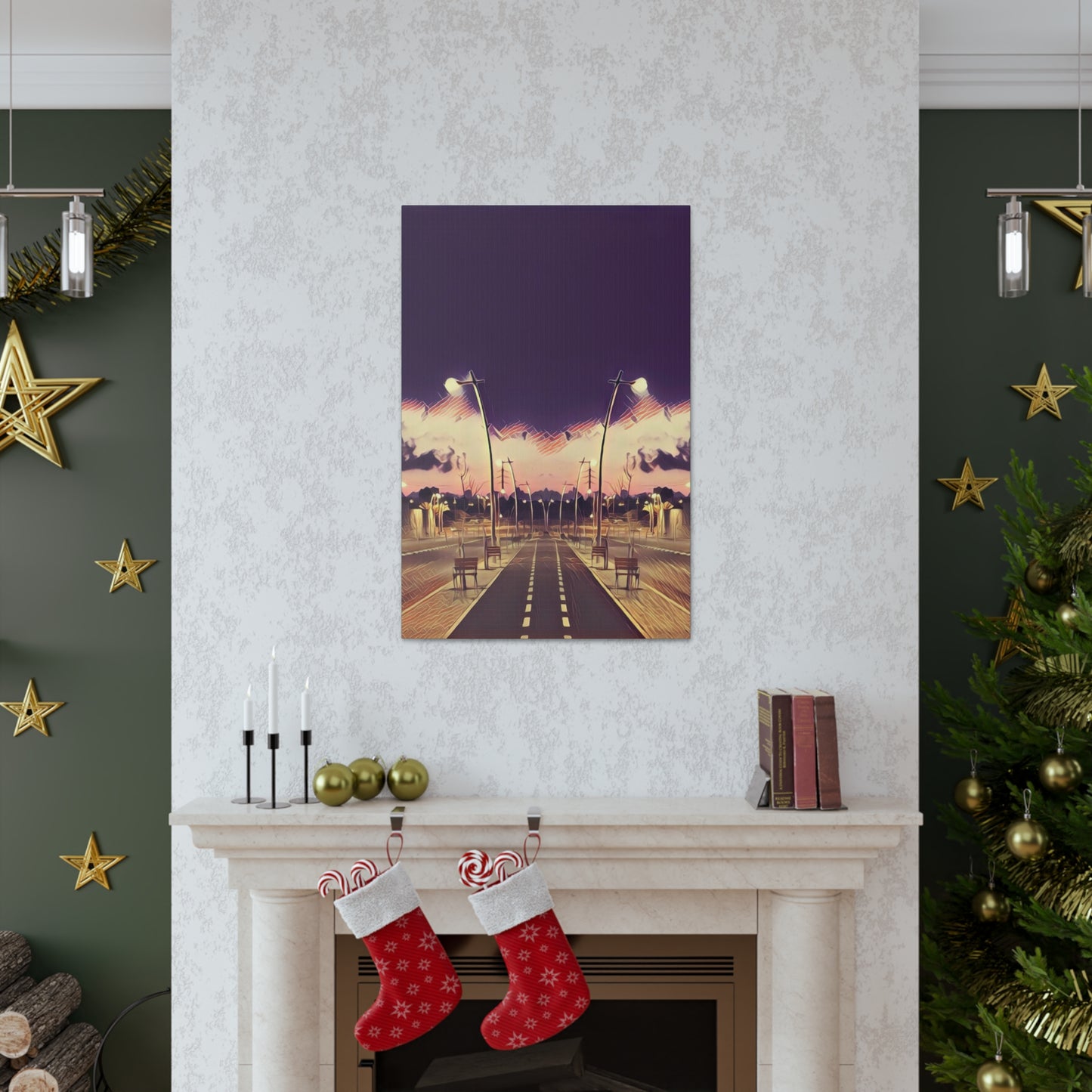 We Meet Purple Canvas