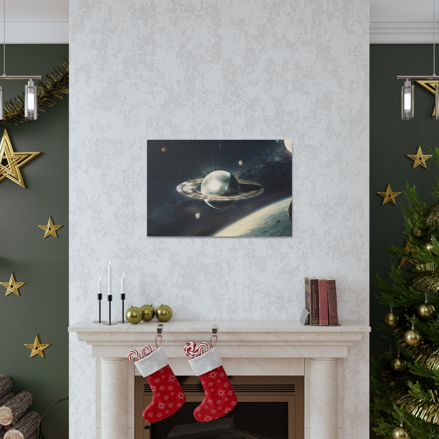 Disco Saturn Canvas