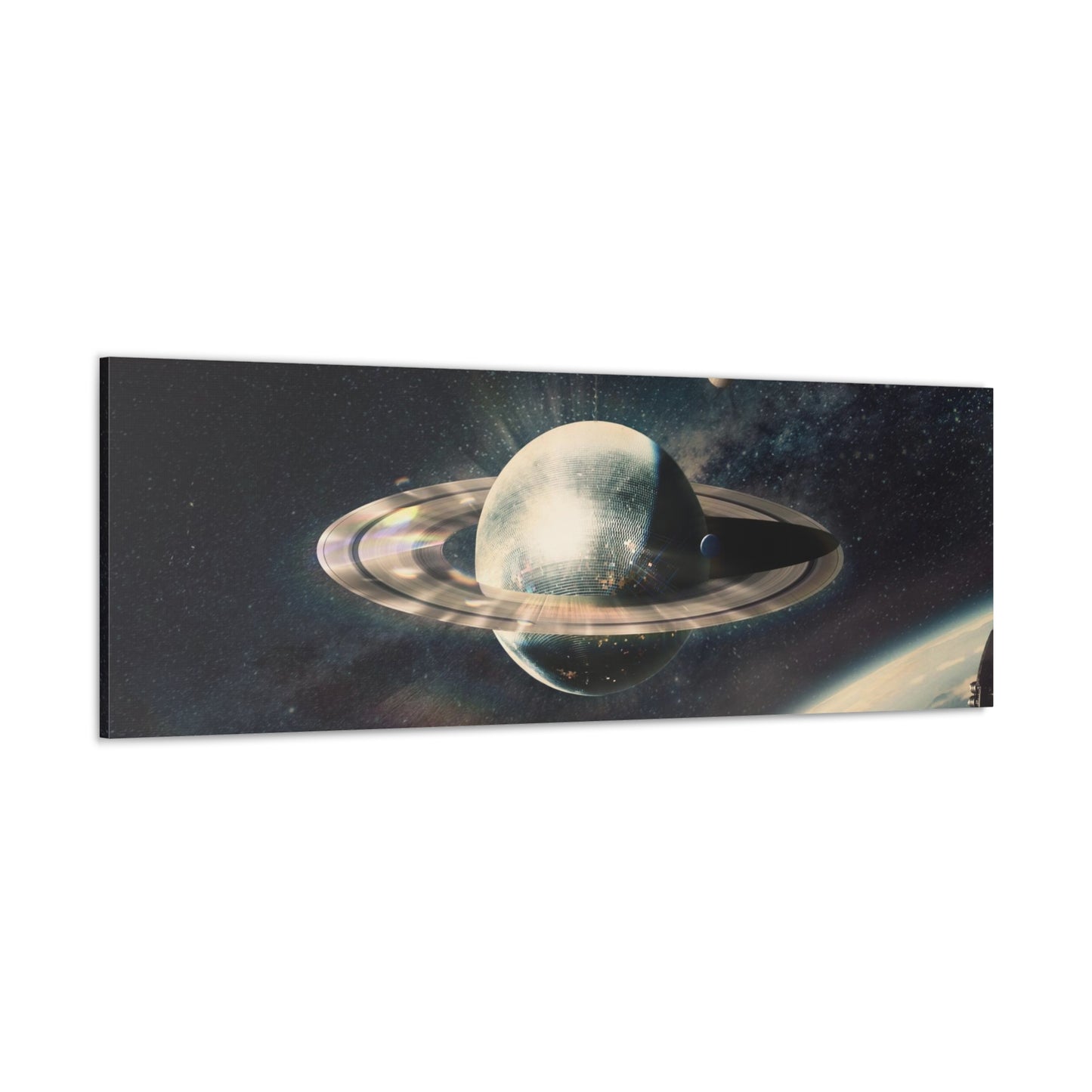 Disco Saturn Canvas