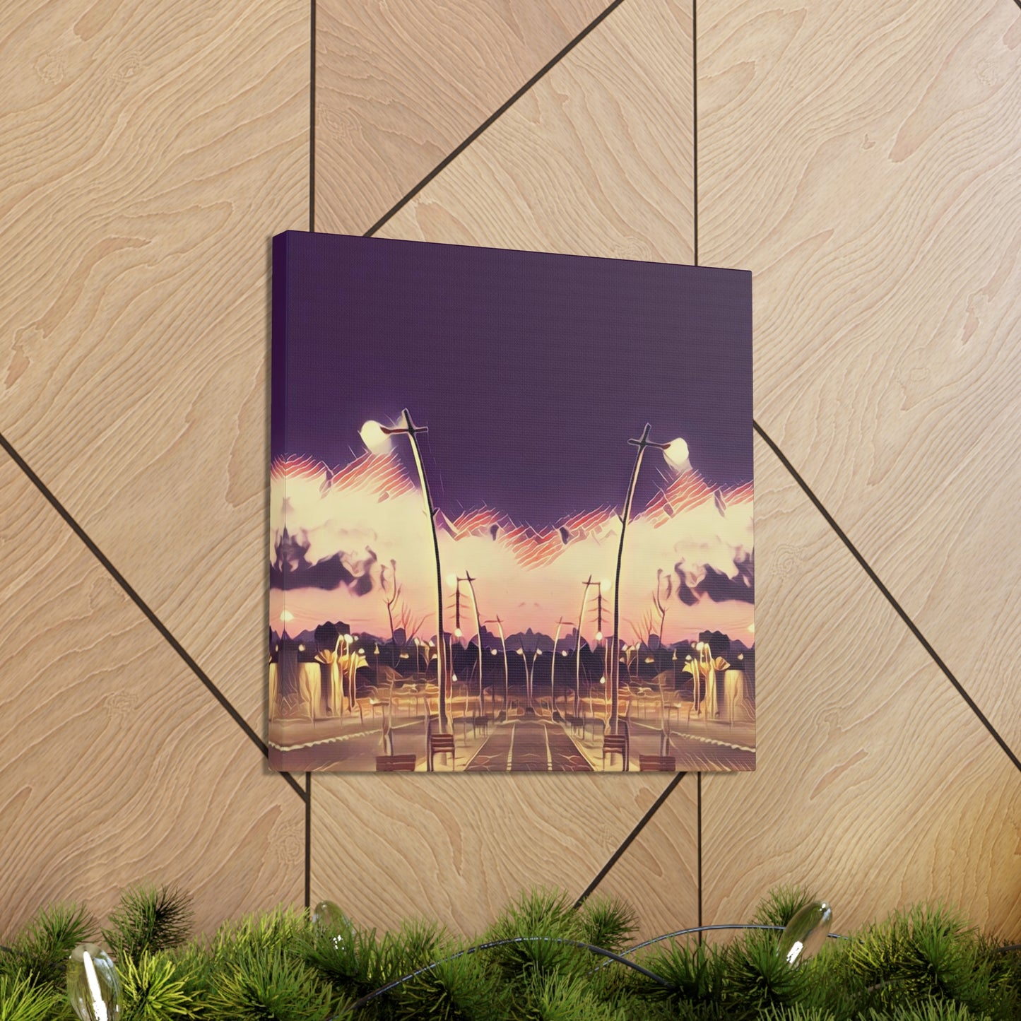 We Meet Purple Canvas