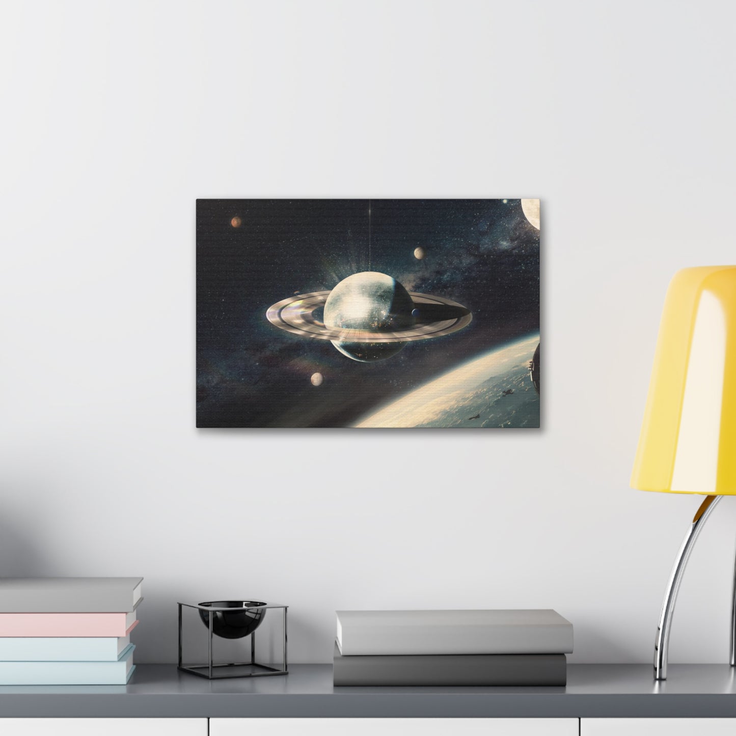 Disco Saturn Canvas