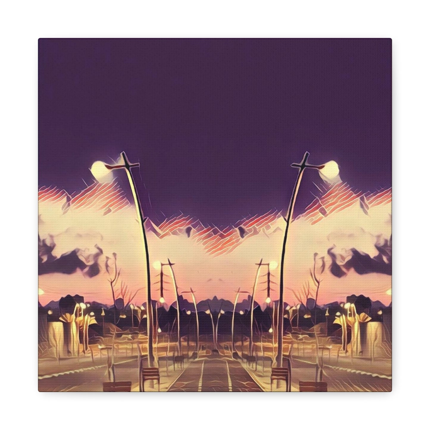 We Meet Purple Canvas