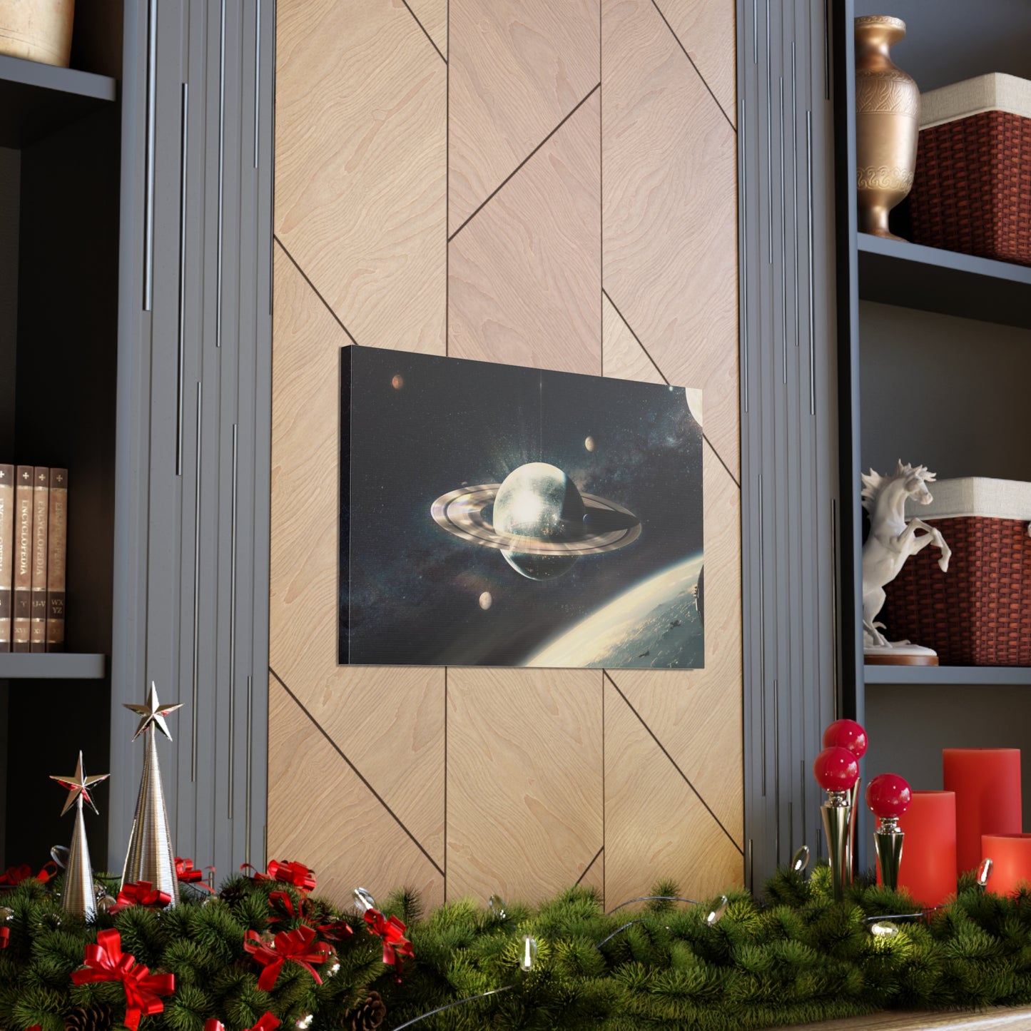 Disco Saturn Canvas