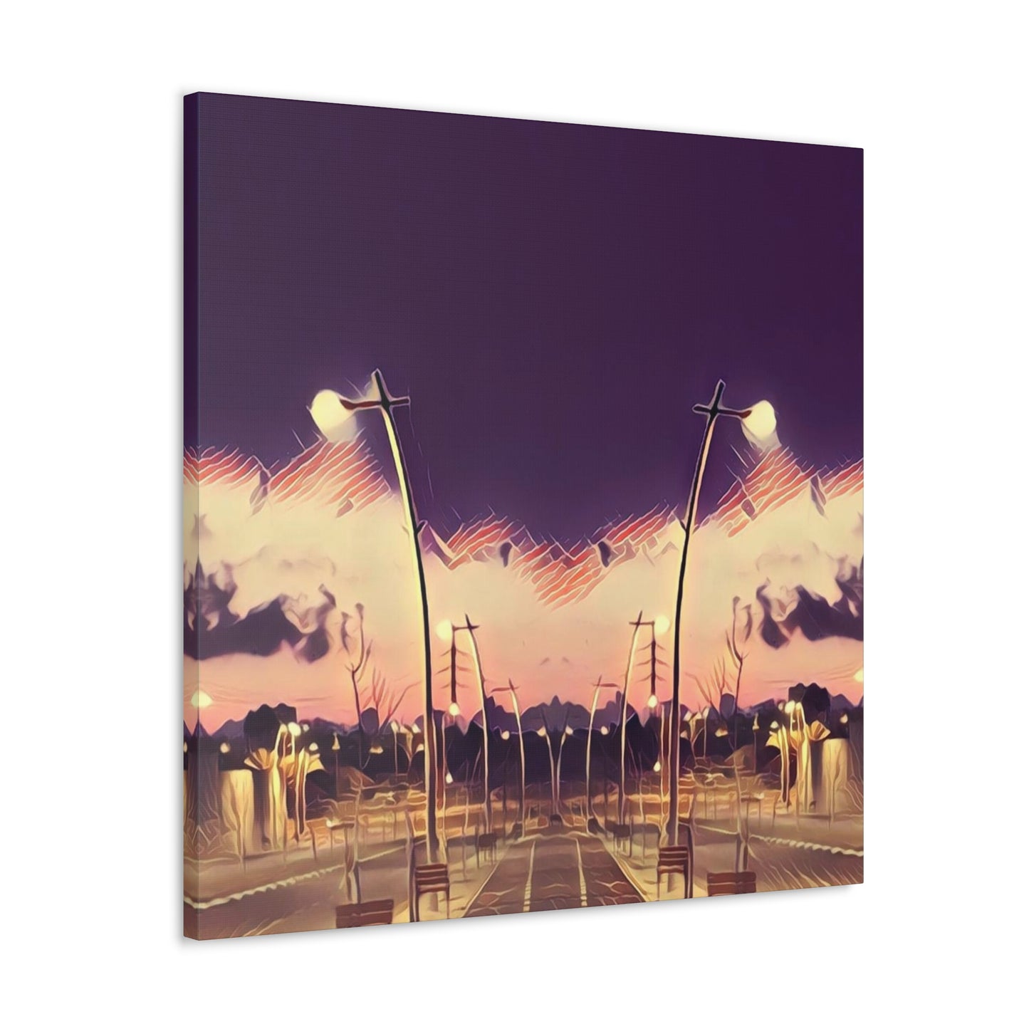 We Meet Purple Canvas