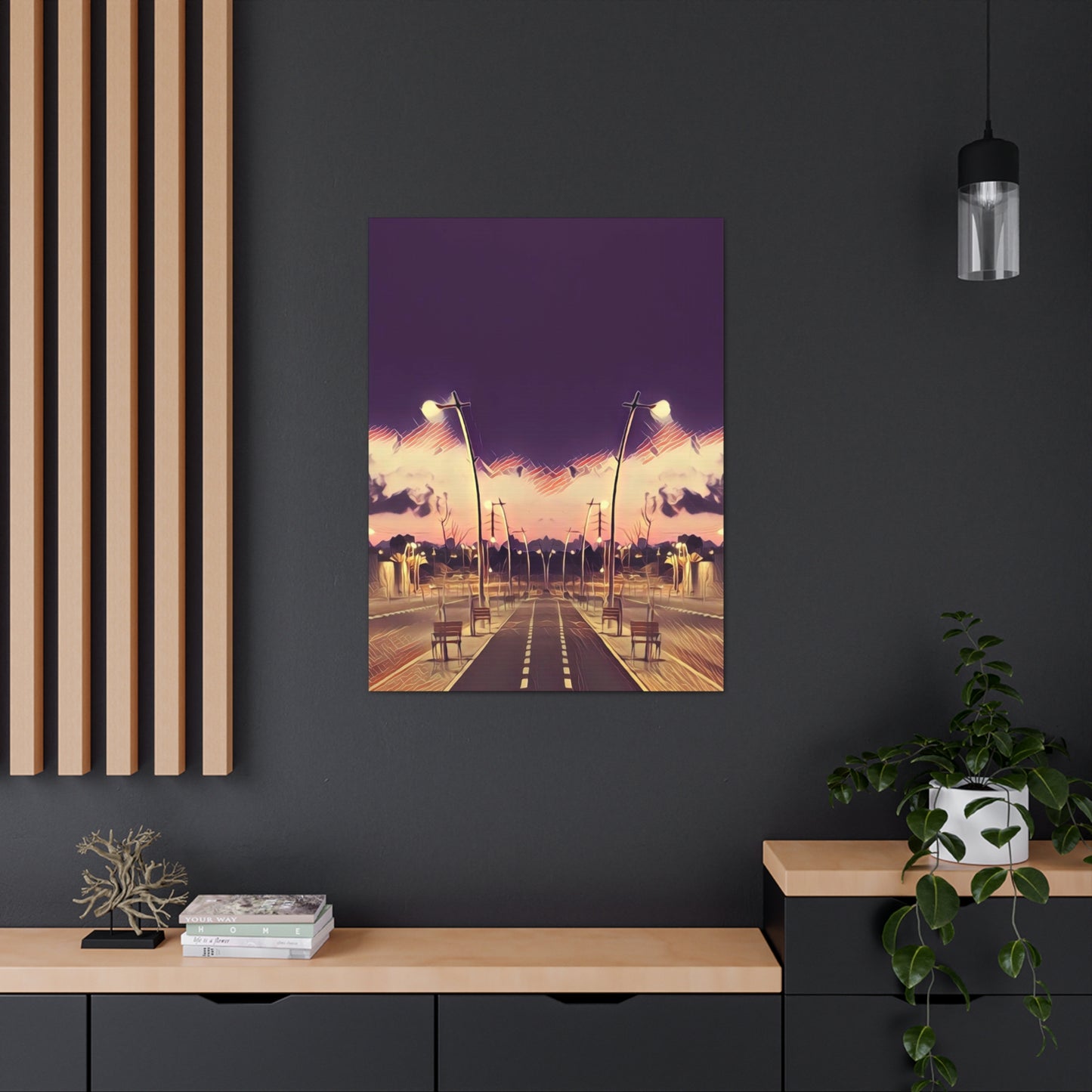 We Meet Purple Canvas