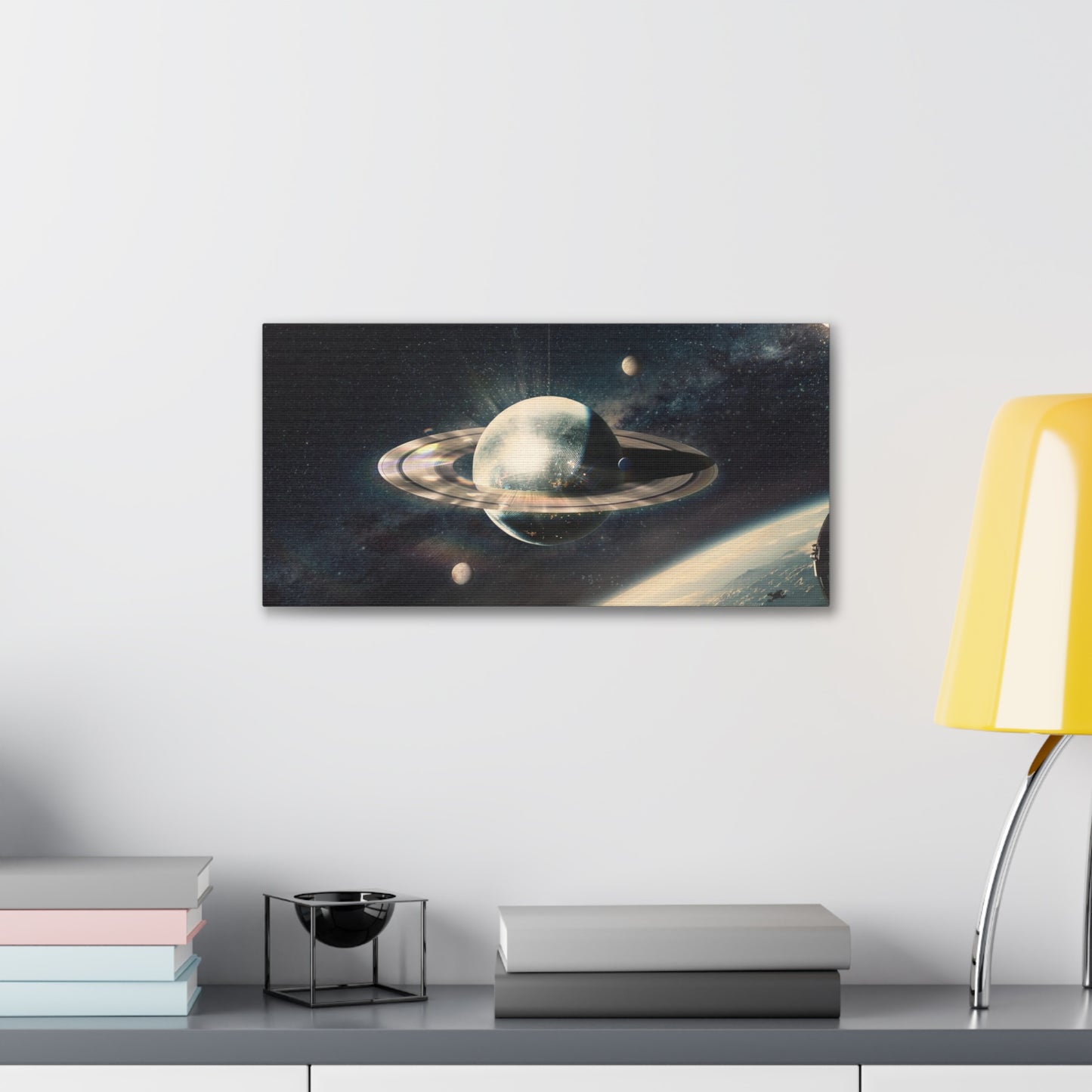 Disco Saturn Canvas