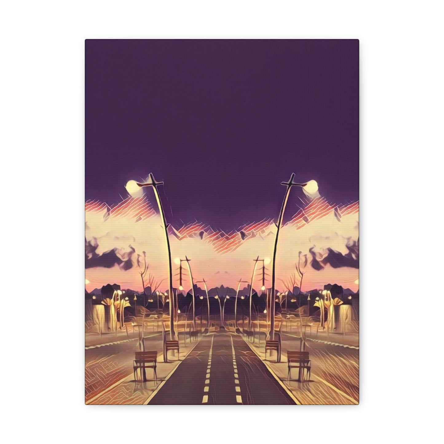 We Meet Purple Canvas