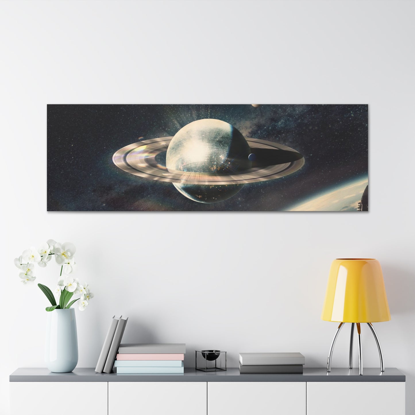 Disco Saturn Canvas
