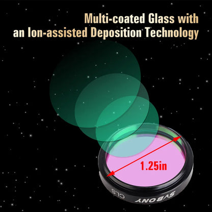 Light Pollution Filter for Telescope