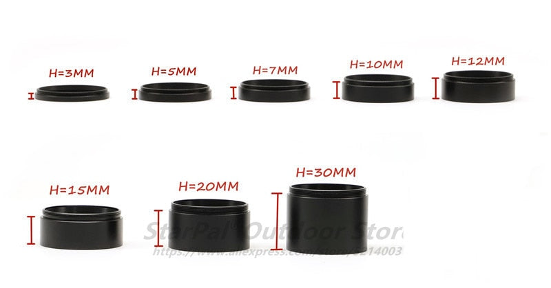 T2 Extension Tube Kit 3mm / 5mm / 7mm / 10mm / 12mm / 15mm / 20mm / 30mm