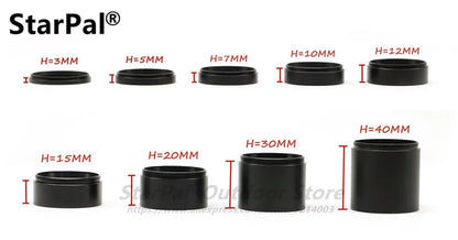 T2 Camera Extension Tube 3mm, 5mm, 7mm, 10mm, 12mm, 15mm, 20mm, 30mm, 40mm M42x0.75