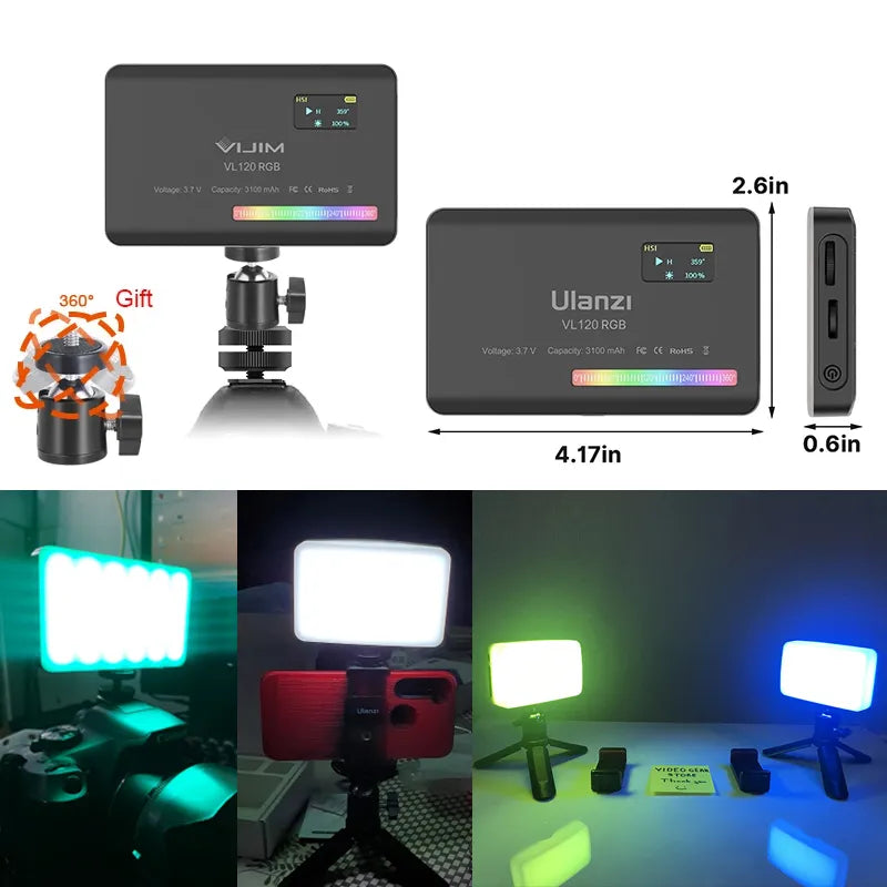 Ulanzi VL120 RGB LED Light for Video