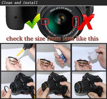 Star Filter for Canon Sony Nikon Camera Lens