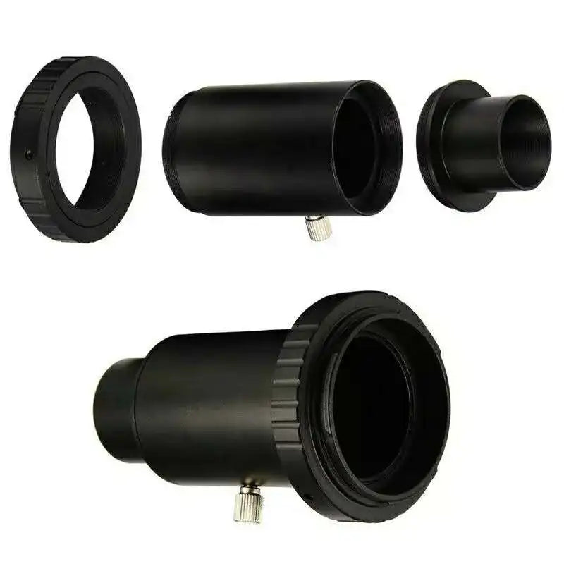 CSO Full Metal Telescope Camera Adapter Kit for Nikon DSLR / Canon EOS DSLR - T-Ring, 1.25" Telescope Mount Adapter 