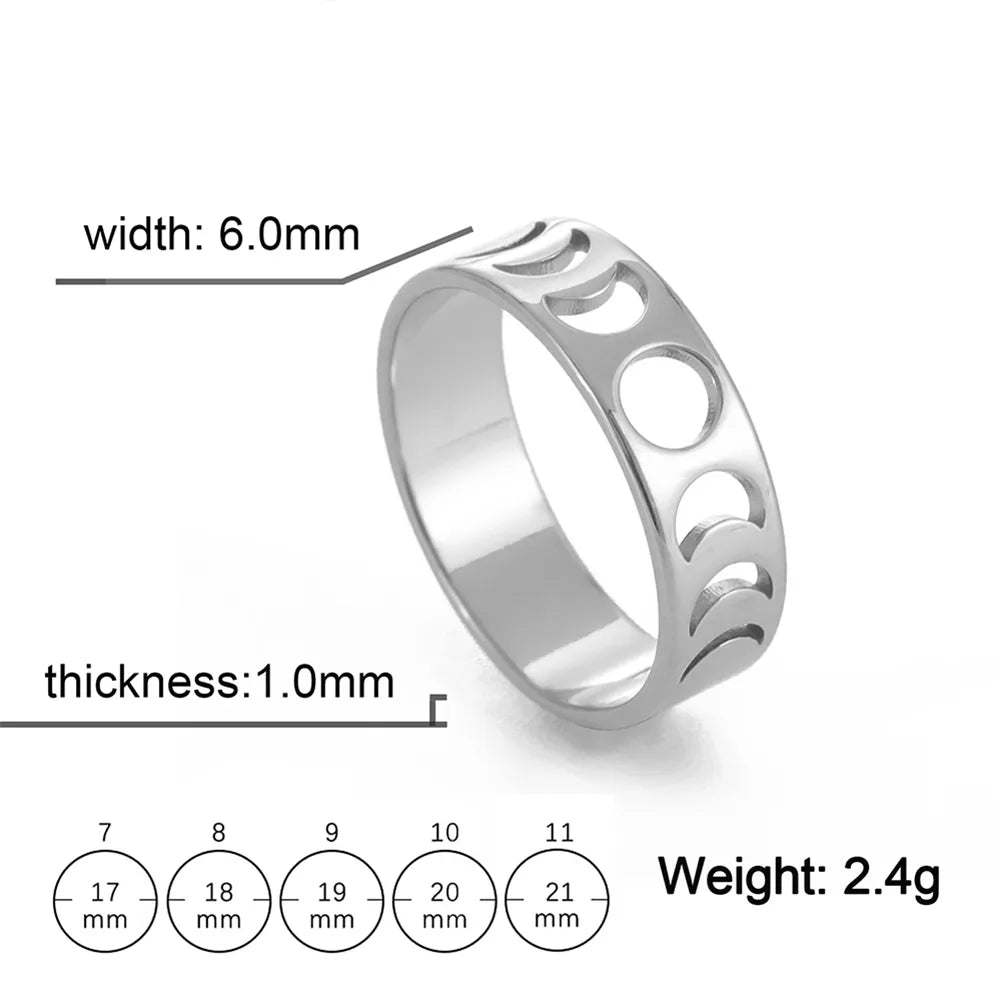Women Moon Phase Ring for Sale