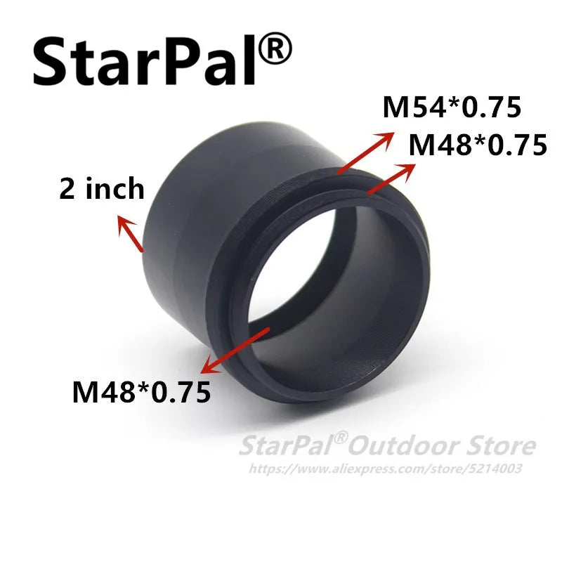 2" Inch T-ring Adapter M48 Female Thread to M54 Male Thread