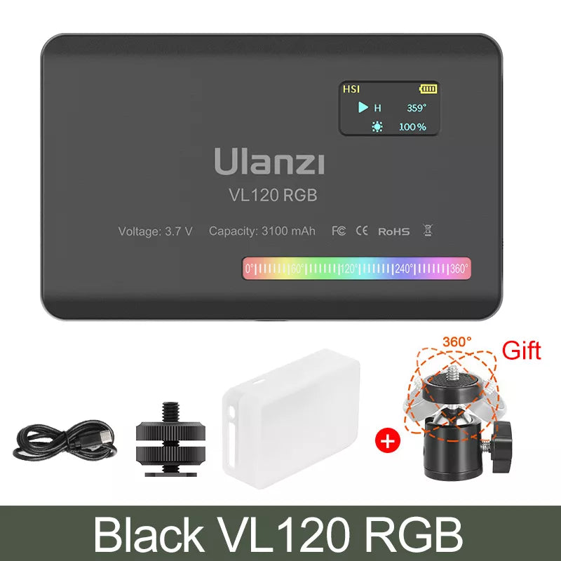 Ulanzi VL120 RGB LED Light for Photography