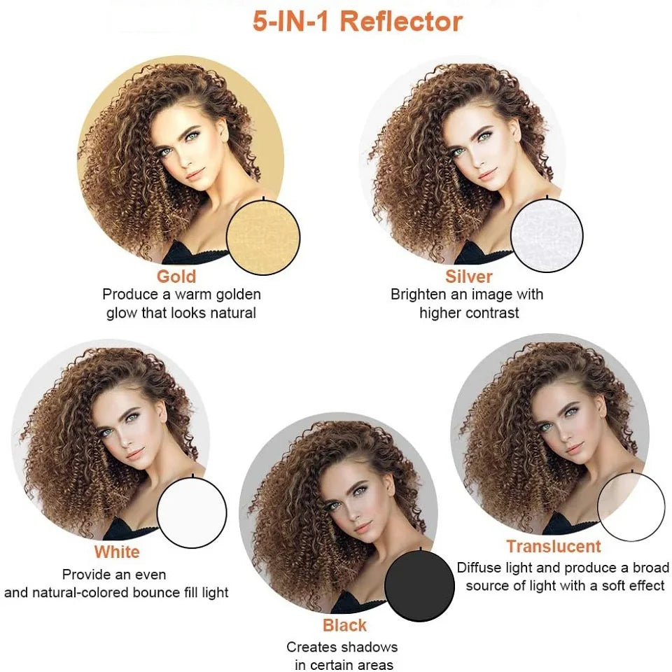 5 in 1 Light Multi Collapsible Reflector Photography