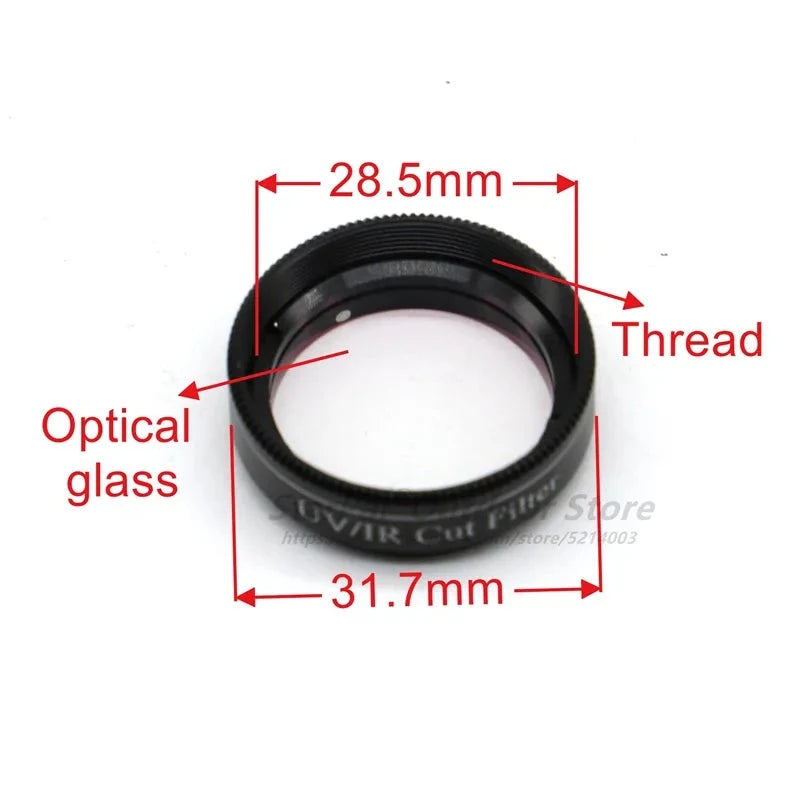 1.25" Inch Thread UV/IR Cut Filter for CCD Camera Telescope Eyepiece