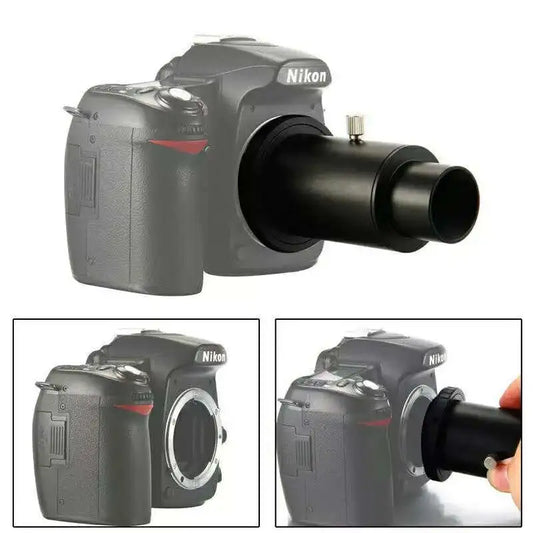 CSO Full Metal Telescope Camera Adapter Kit for Nikon DSLR / Canon EOS DSLR - T-Ring, 1.25" Telescope Mount Adapter + Extension Tube