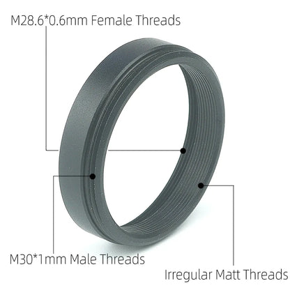 M30*1mm to M28.6*0.6mm Filter Adapter Ring