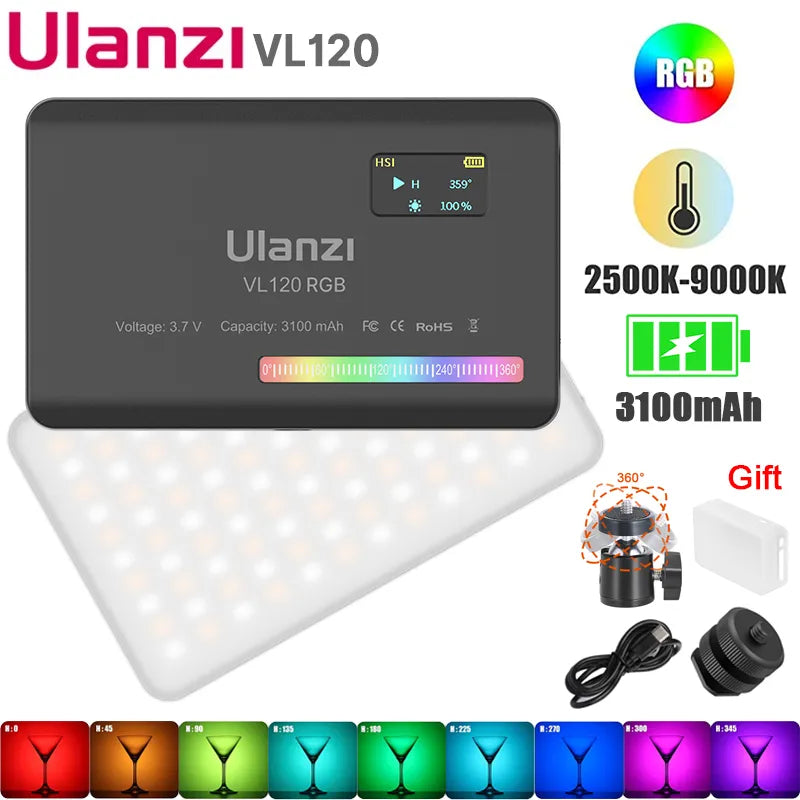 Ulanzi Led Ulanzi VL120 RGB LED Video Light