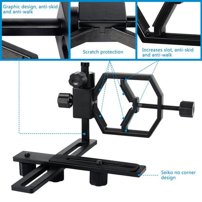 Multi-use Photography Adapter for Telescope / Binocular - Connect Camera or Smartphone