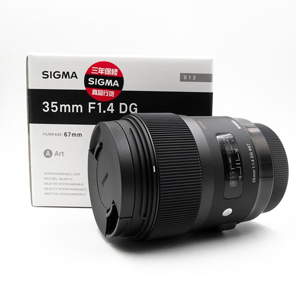 Sigma 35mm F1.4 DG HSM Art Lens for Canon Nikon Sony 67mm filter size