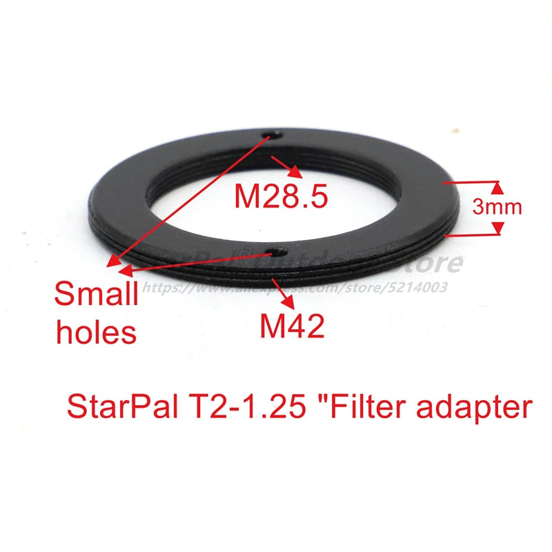 M42 to 1.25" Adapter Filter