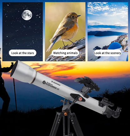 Celestron StarSense Explorer 80AZ Smartphone App-Enabled Refractor Telescope
