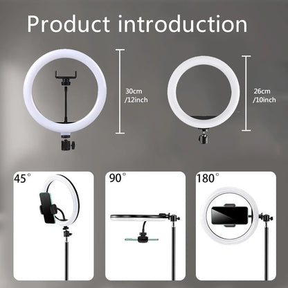 Selfie Ring Light with Tripod Stand smartPhone Holder