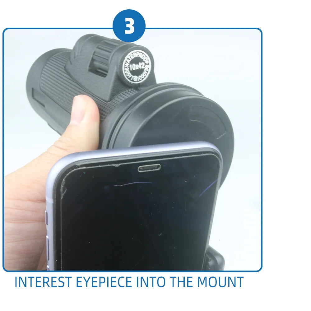 Universal Binocular Telescope Holder Adapter for Mobile Phone