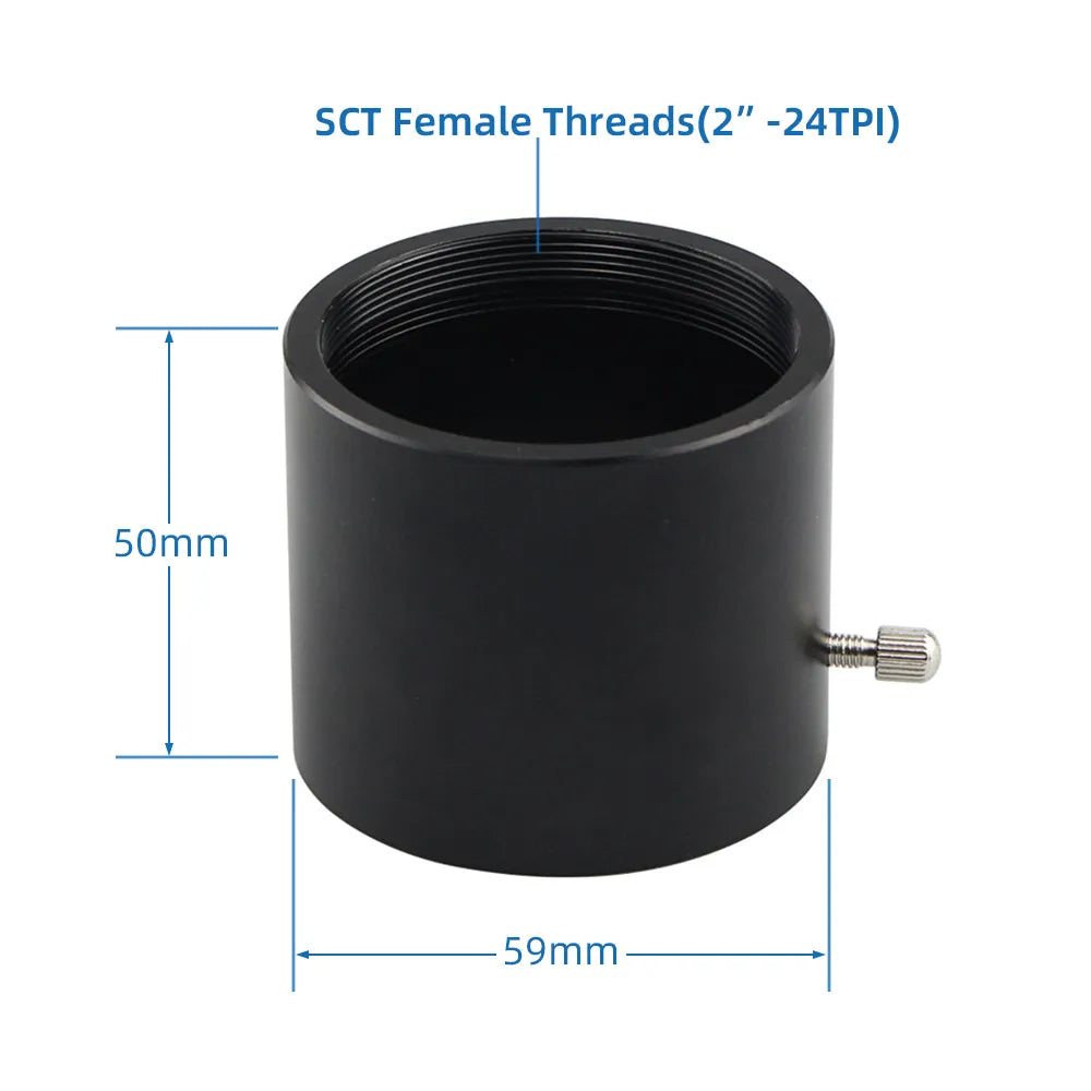 2" to SCT Telescope Visual Back Tube Adapter